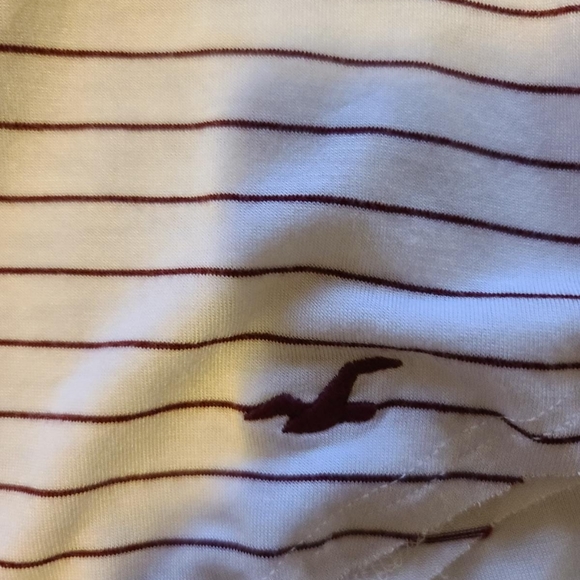 Hollister Must Have Collection Striped Pocket Short Sleeve T-shirt White XS - Picture 4 of 4
